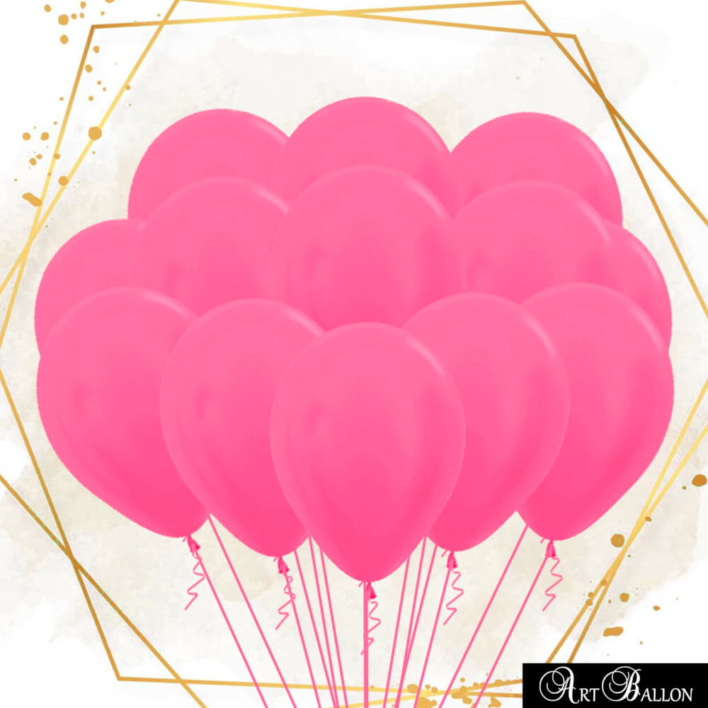 Ballons-Fuchsia-Gonflés