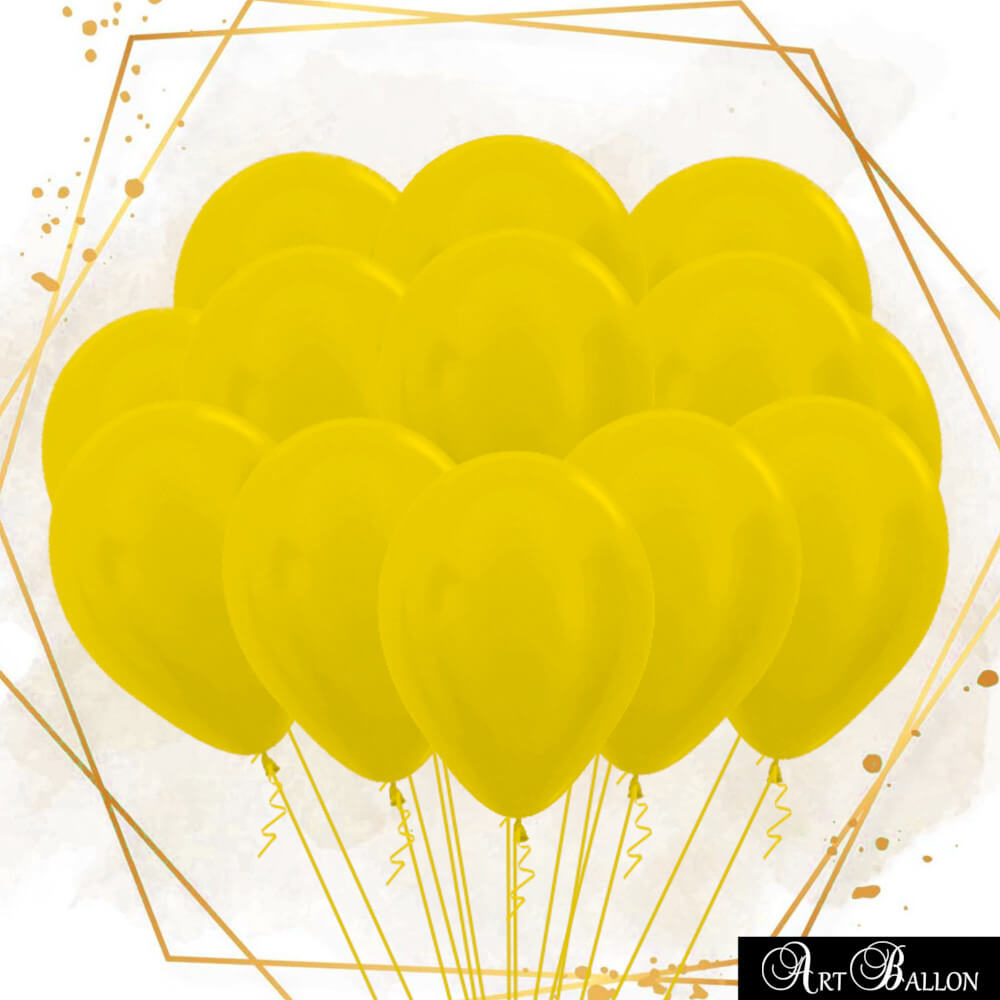 Ballons-Jaunes-Gonflés