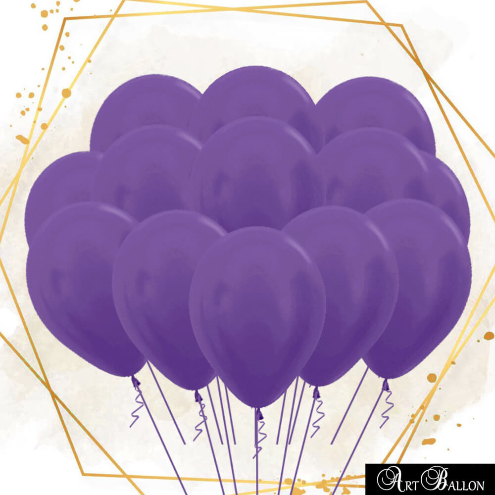 Ballons-Mauves-Gonflés