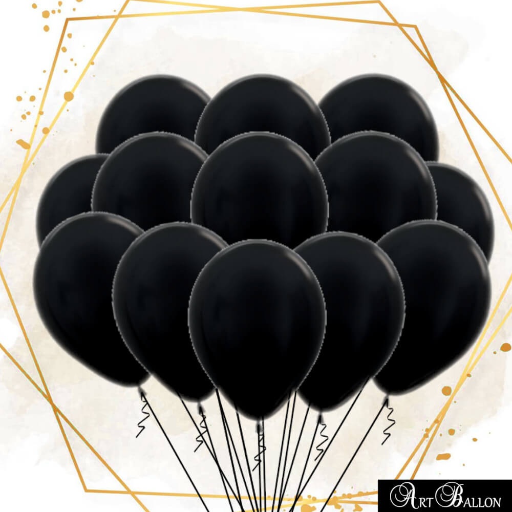 Ballons-Noirs-Gonflés