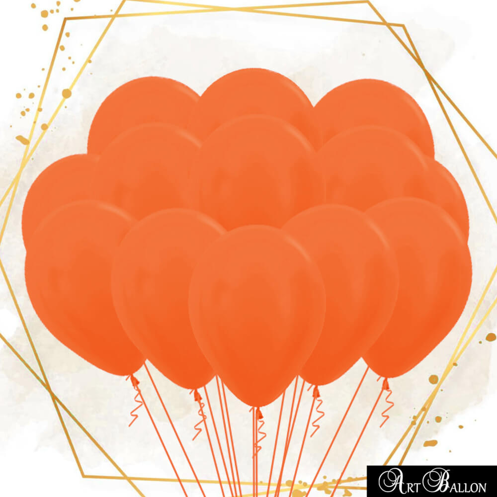 Ballons-Oranges-Gonflés
