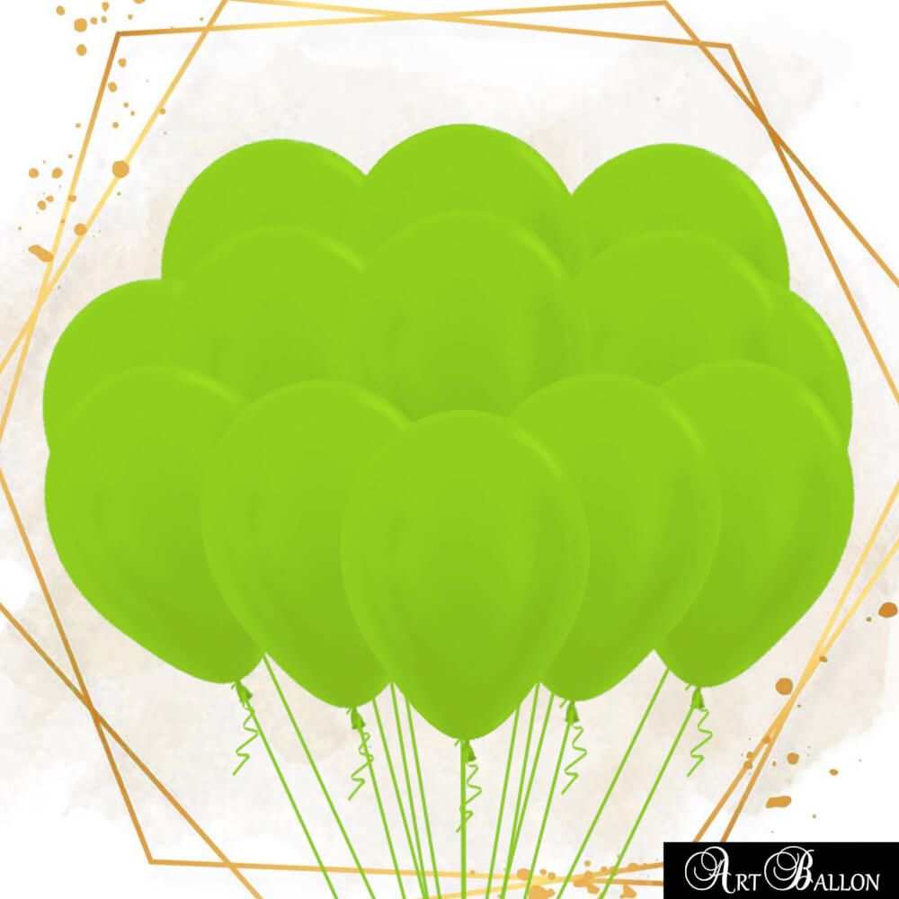 Ballons-Verts-Gonflés